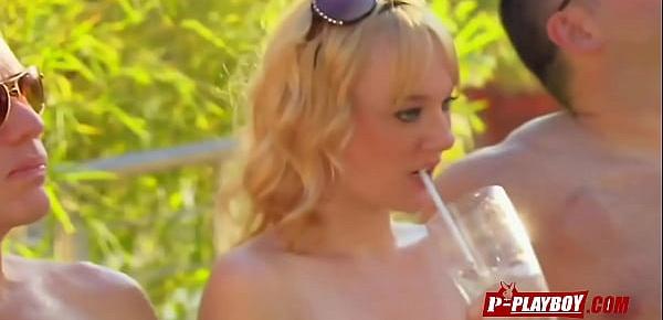  New couples come to Playboy mansion for an orgy with experienced swinger couples